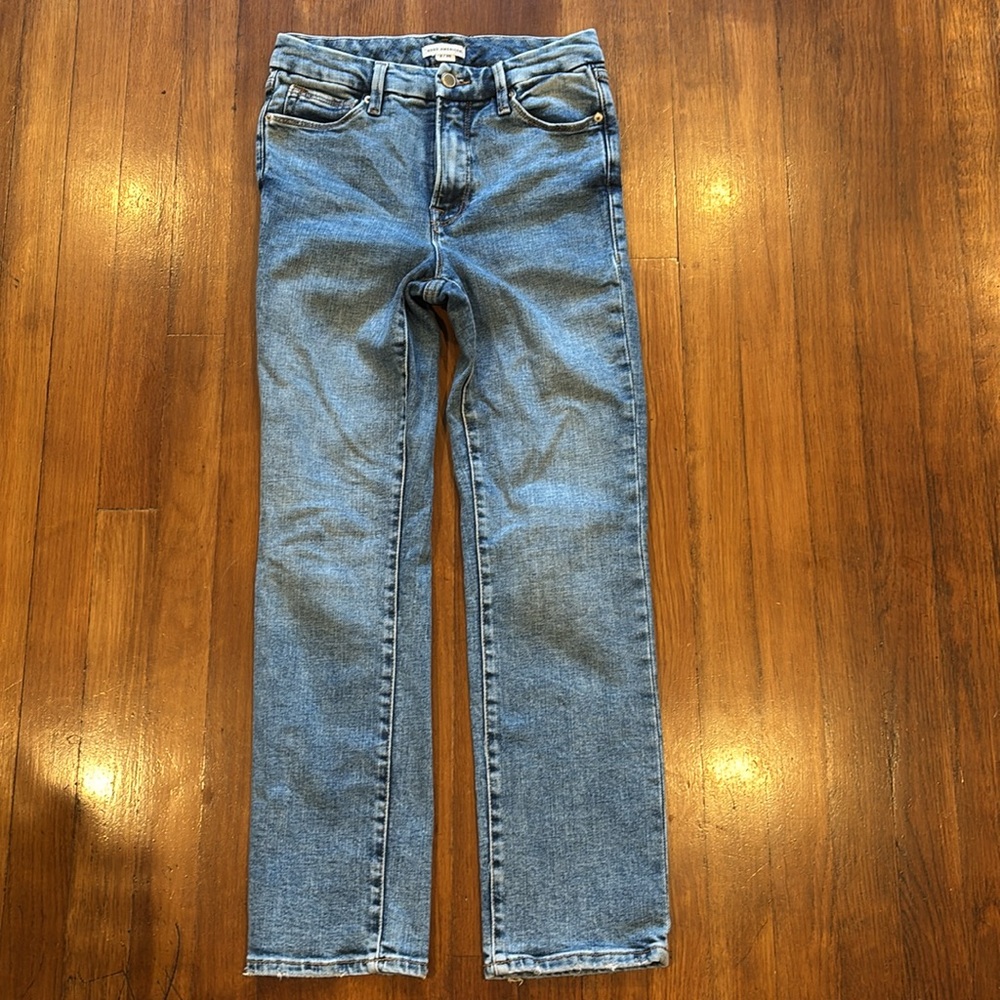 Good American Good Legs Straight High Rise Jeans Size 2 / 26 - Picture 2 of 6